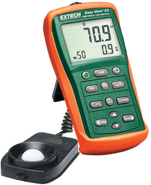 Extech EA33 EasyView™ Light Meter with Memory